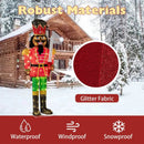 Set of 2 5 FT Lighted Christmas Nutcracker with Glitter Sword by LJGDeals