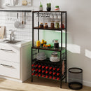 Wine Organizer with Power Outlet and Bottle Holders by LJGDeals