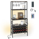Wine Organizer with Power Outlet and Bottle Holders by LJGDeals