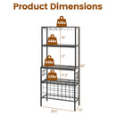 Wine Organizer with Power Outlet and Bottle Holders
