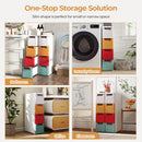 4-Drawer Rolling Organizer Unit Narrow Storage Cabinet with Built-In Wheels for Small Space-Colorful by LJGDeals