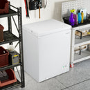 141 L/5 Cu.Ft Compact Chest Freezer with 7-Gear Adjustable Temperature-White by LJGDeals