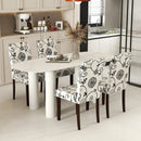 Button Tufted Fabric Upholstered Wooden Dining Chair Set of 2 with High Curved Back by LJGDeals
