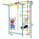 7-in-1 Swedish Ladder with Folding Gymnastics Mat for Solid Wall for Kids by LJGDeals