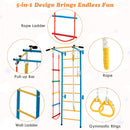 5-in-1 Swedish Ladder with Folding Baby Play Mat for Solid Wall