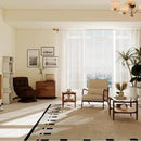 3 Piece Rattan and Wood Living Room Set with Side Table Coffee Table and TV Stand by LJGDeals