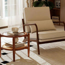 3 Piece Rattan and Wood Living Room Set with Side Table Coffee Table and TV Stand by LJGDeals