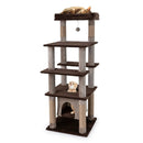 58 Inch Large Multi-level Cat Tree with Swaying Aerial Condo and Plush Perch Bed by LJGDeals