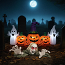 Halloween Groundbreaker Climbing Zombie+Inflatable Pumpkins by LJGDeals