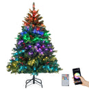 5/6/7/8 FT Artificial Christmas Tree with LED Lights and Remote APP Control