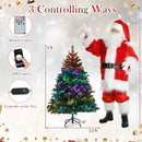5/6/7/8 FT Artificial Christmas Tree with LED Lights and Remote APP Control by LJGDeals