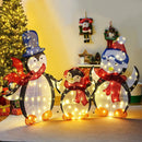 3-Piece 2D Lighted Penguin Family Christmas Decoration with 160 LED Lights by LJGDeals