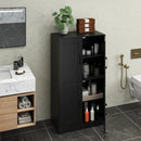 Bathroom Cabinet 43.5 inch Storage Cabinet with Doors and Adjustable Shelves by LJGDeals