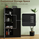 Bathroom Cabinet 43.5 inch Storage Cabinet with Doors and Adjustable Shelves