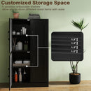 Bathroom Cabinet 43.5 inch Storage Cabinet with Doors and Adjustable Shelves by LJGDeals