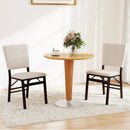 Foldable Dining Chair Set of 2 Armless Kitchen Chair with Padded Seat and Tilt Backrest by LJGDeals