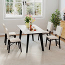 Foldable Dining Chair Set of 4 Armless Kitchen Chair with Padded Seat and Tilt Backrest by LJGDeals