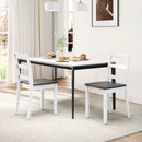 Set of 4 Wood Dining Chairs with Solid Rubber Wood Legs by LJGDeals