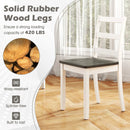 Set of 4 Wood Dining Chairs with Solid Rubber Wood Legs by LJGDeals