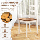 Set of 4 Wood Dining Chairs with Solid Rubber Wood Legs by LJGDeals