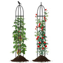 Metal Garden Arch and Obelisk Trellis Set for Climbing Plants by LJGDeals