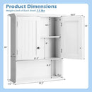 Dining Room Set: Tall Storage Cabinet and Trash Can Cabinet and Wall Mount Storage Organizer by LJGDeals