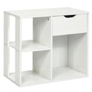 5-Piece Modern Living Room Furniture Set: Side table+Coffee table+Console table+Bookcase+Corner shelf by LJGDeals