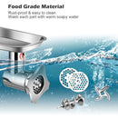 Heavy Duty 1.5HP Commercial Meat Grinder with Reverse High Efficiency and Anti-Clog