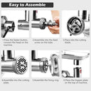 Heavy Duty 1.5HP Commercial Meat Grinder with Reverse High Efficiency and Anti-Clog by LJGDeals