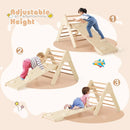 7-in-1 Pikler Triangle Set with 6-Piece Foam Blocks for Toddlers Indoor Playground by LJGDeals