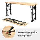 3-Piece Patio Picnic Table Set: Adjustable Wooden Picnic Table + Umbrella + Umbrella Base by LJGDeals