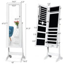 Bedroom Set with Lockable Mirrored Jewelry Cabinet and Vanity Desk by LJGDeals