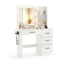 Bedroom Set with Lockable Mirrored Jewelry Cabinet and Vanity Desk by LJGDeals