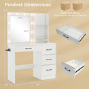Bedroom Set with Lockable Mirrored Jewelry Cabinet and Vanity Desk