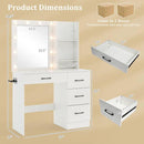 Bedroom Set with Lockable Mirrored Jewelry Cabinet and Vanity Desk by LJGDeals