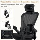 Black 48 inch Computer Desk and Ergonomic Mesh Office Chair Bundle for Home Office