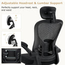 Black 48 inch Computer Desk and Ergonomic Mesh Office Chair Bundle for Home Office by LJGDeals
