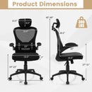 Black 48 inch Computer Desk and Ergonomic Mesh Office Chair Bundle for Home Office
