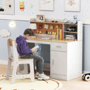 Kids Room Set: Recliner + Natural Study Desk & Chair + 4-ft Christmas Tree + Natural Dress-Up Storage by LJGDeals