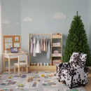 Kids Room Set: Recliner + Natural Study Desk & Chair + 4-ft Christmas Tree + Natural Dress-Up Storage