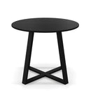 3-Piece Mid-Century Dining Set with 36‚Äù Round Pedestal Table and 2 Sherpa Upholstered Chairs by LJGDeals