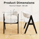 3-Piece Mid-Century Dining Set with 36‚Äù Round Pedestal Table and 2 Sherpa Upholstered Chairs by LJGDeals