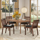 PU Leather Upholstered Dining Chair with Padded Seat Set of 4-Espresso by LJGDeals