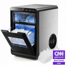 Premium Ice and Coffee Duo CNN-Acclaimed Nugget Ice Maker and 20-Bar Stainless Espresso Machine by LJGDeals