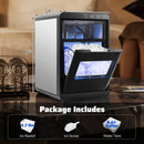 Premium Ice and Coffee Duo CNN-Acclaimed Nugget Ice Maker and 20-Bar Stainless Espresso Machine by LJGDeals