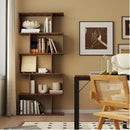 All-in-One Home Office Furniture Bundle - Ergonomic Chair Spacious Desk Multi-Drawer Cart Bookshelf & Accent Chairs by LJGDeals