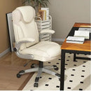 All-in-One Home Office Furniture Bundle - Ergonomic Chair Spacious Desk Multi-Drawer Cart Bookshelf & Accent Chairs by LJGDeals