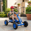 Go Kart for Kids 4 Wheel with Steering Handlebars and Adjustable Seat by LJGDeals