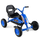 Go Kart for Kids 4 Wheel with Steering Handlebars and Adjustable Seat by LJGDeals