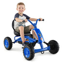 Go Kart for Kids 4 Wheel with Steering Handlebars and Adjustable Seat
